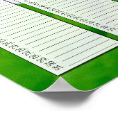 Poster Calendrier des jours spéciaux Trillium blanc perso (Coin)