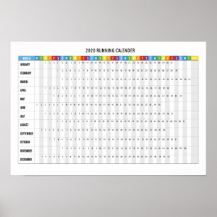 Poster Calendrier d'exécution 2020