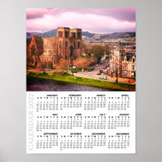 Poster Calendrier d'Inverness 2027, Highlands écossais