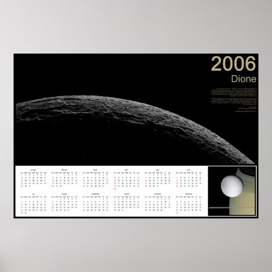 Poster Calendrier Dione 2006 (Devant)
