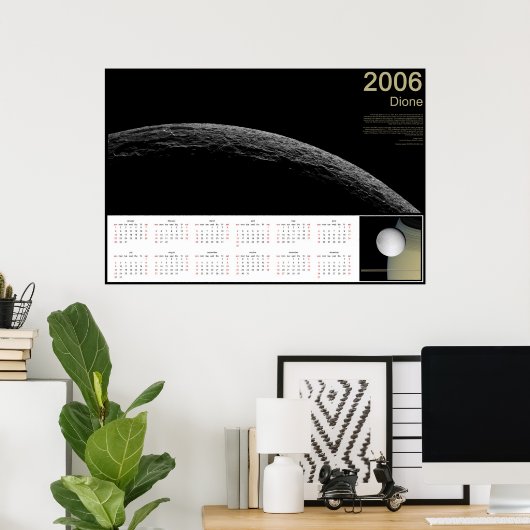Poster Calendrier Dione 2006 (Bureau à domicile)