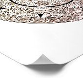 Poster Calendrier disque solaire aztèque (Coin)