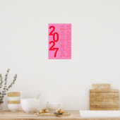 Poster Calendrier Élégant Typographique Minimal Moderne 2 (Cuisine)