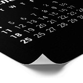 Poster Calendrier Fleurs Moderne 2016 (Coin)