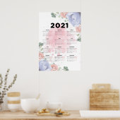 Poster Calendrier floral 2021 (Cuisine)
