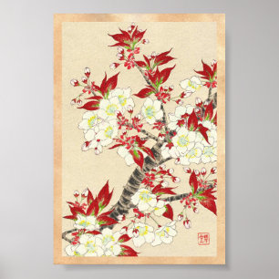 Poster Calendrier floral Kawarazaki Shodo du Japon