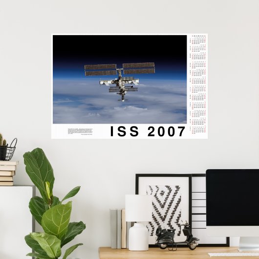 Poster Calendrier ISS 2007 (Bureau à domicile)