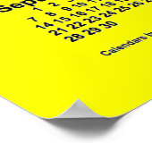 Poster Calendrier Jaune 2025 par Janz Print (Coin)