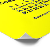 Poster Calendrier Jaune 2027 par Janz Print (Coin)