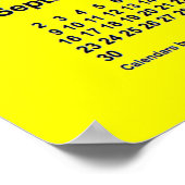 Poster Calendrier jaune 2029 par Janz Print (Coin)