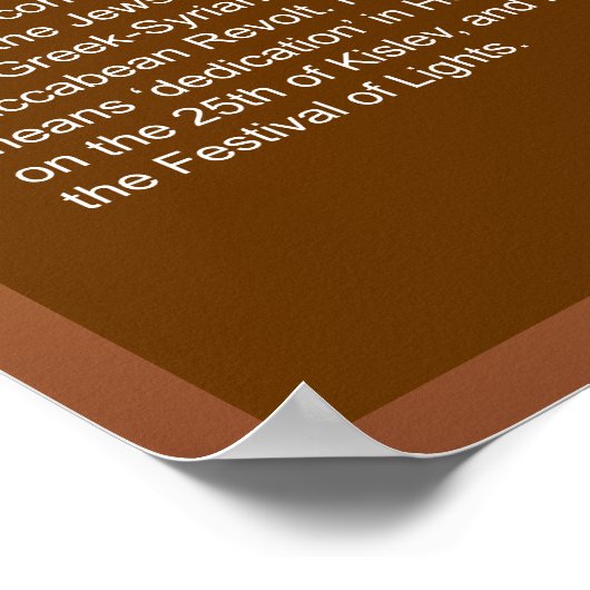 Poster Calendrier juif (Coin)