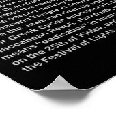 Poster Calendrier juif (Coin)