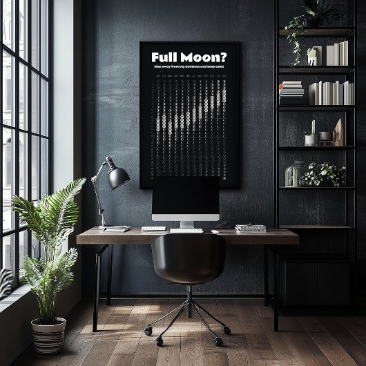 Poster Calendrier lunaire pour planifier les décisions