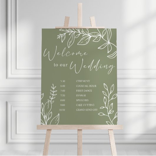 Poster Calendrier Mariage des fleurs de sauge