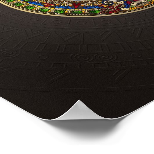 Poster Calendrier maya - couleur (Coin)