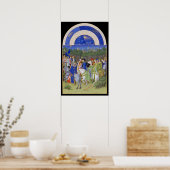 Poster Calendrier médiéval Mai Taurus & Gemini (Cuisine)