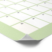 Poster Calendrier mensuel 2025 | Mai (Coin)