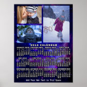 Poster Calendrier mensuel de l'année 2018 Espace Nébuleus (Devant)