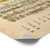 Poster Calendrier mensuel de novembre 2022 avec notes joy (Coin)