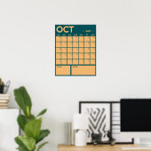 Poster Calendrier Mensuel Géant Non Daté de Couleur Vibra (Bureau à domicile)