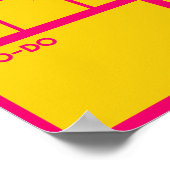 Poster Calendrier Mensuel Géant Non Daté de Couleur Vibra (Coin)
