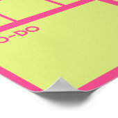 Poster Calendrier Mensuel Géant Non Daté de Couleur Vibra (Coin)