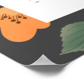 Poster Calendrier mensuel tendance 2025 Charbon Fleur sau (Coin)