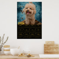 Calendrier Miniature Caniche 2026