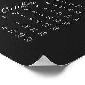 Poster Calendrier minimaliste 2025 (Coin)