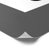 Poster Calendrier - Minimaliste Noir Blanc de Base (Coin)