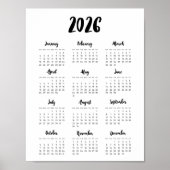 Poster Calendrier moderne 2023 (Devant)