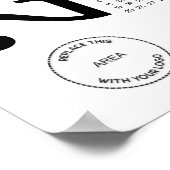 Poster Calendrier moderne 2026 Logo de l'entreprise Code (Coin)