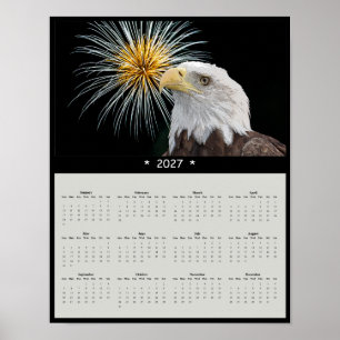 Poster Calendrier mural 2027 Aigle royal - Majesté de la