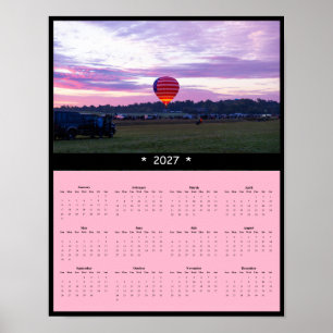 Poster Calendrier mural 2027 Ballon à Air Chaud - Rêveur