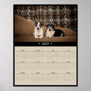 Poster Calendrier mural 2027 Chihuahua - Grande personnal