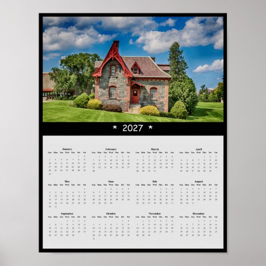 Poster Calendrier mural 2027 de la maison St. Peter - Mar (Devant)