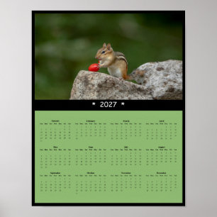 Poster Calendrier mural 2027 de Tamia - Minuscule pionnie