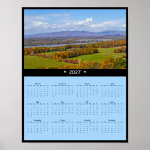 Poster Calendrier mural 2027 Kingston-Rhinecliff - Hudson
