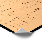 Poster Calendrier mural 2027 Papillon monarque - Pollinis (Coin)