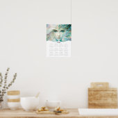 Poster Calendrier mural annuel complet de Fantasy Lady 20 (Cuisine)