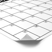 Poster Calendrier mural de l'année universitaire 2026 - 2 (Coin)
