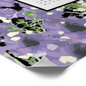 Poster Calendrier mural des fleurs violettes 2025 (Coin)