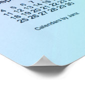 Poster Calendrier mural scintillant 2022 de Janz Print (Coin)