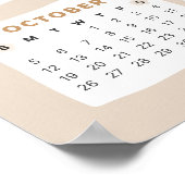 Poster Calendrier Ourson Mignon 2025 (Coin)