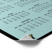 Poster calendrier Papillon de l'Est 2015 (Coin)