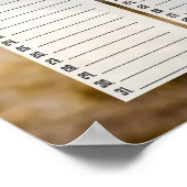 Poster Calendrier perpétuel personnalisé d'anniversaire d (Coin)