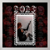 Poster Calendrier personnalisable 2023 de style gothique  (Devant)