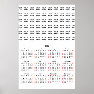 Poster Calendrier personnalisé 2024 Créer votre propre af