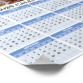 Poster Calendrier personnalisé 2025 (Coin)