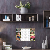 Poster Calendrier personnalisé 2025 avec 8 photos de fami